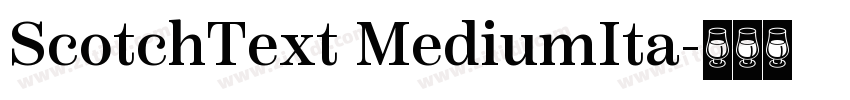 ScotchText MediumIta字体转换